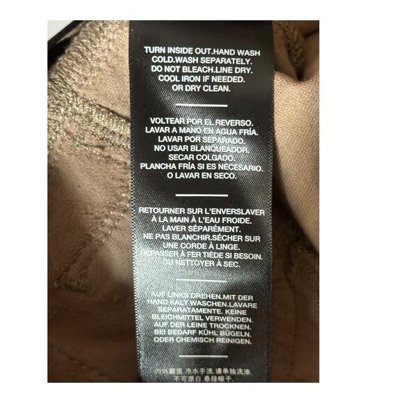 7 For All Mankind high waist ankle skinny jeans tan gold size 24 - Picture 7 of 7